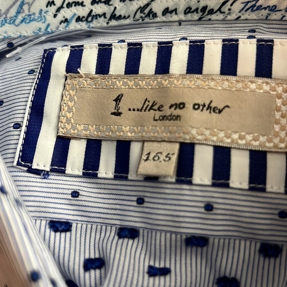 1 Like No Other Men's NWT $189 Limited Edition 1/500 Shirt 16.5 - Picture 6 of 13
